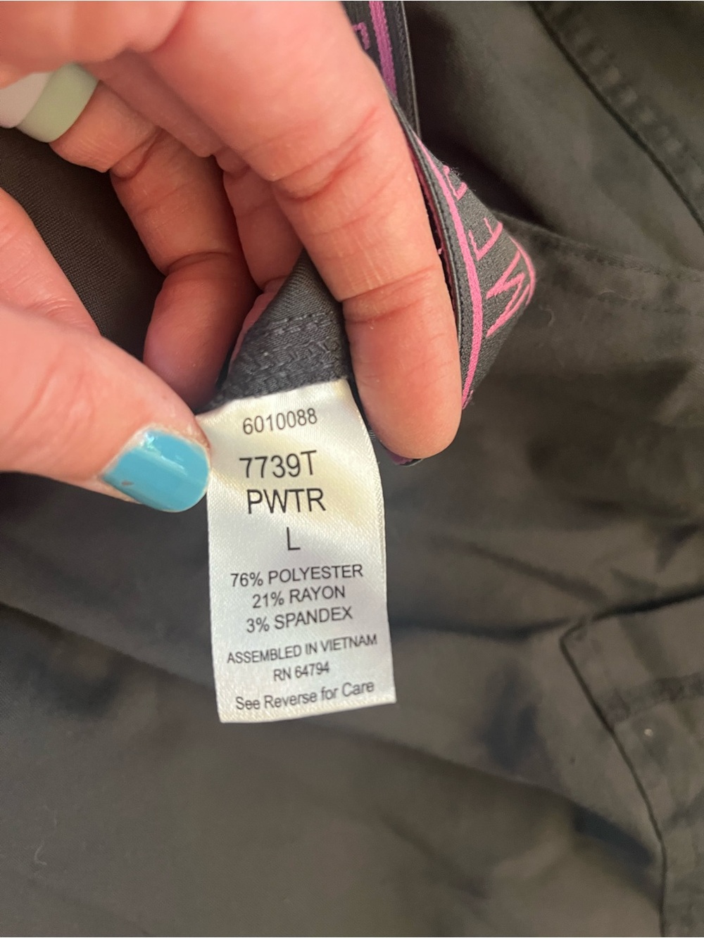 MedCouture Women’s Tall Large Scrub Pants - Picture 2 of 3